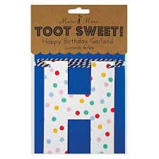 Spotty Birthday Garland - Renkli Puantiyeli Asılan Süs resmi